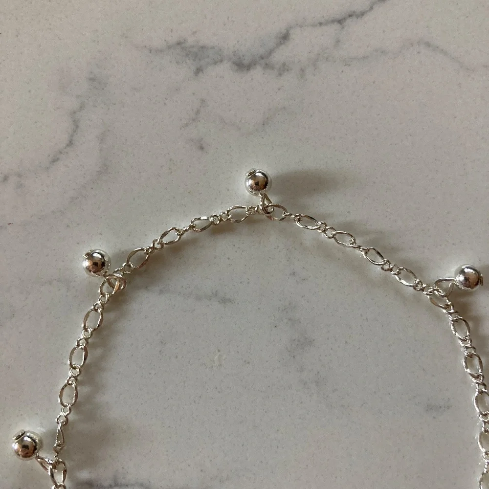 Avon Silvertone Mini Ball Chain Bracelet 8.5 inches